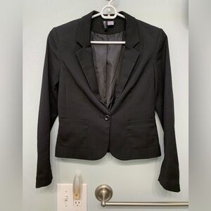 H&M Divided Black Suit Jacket Size 4 - XS